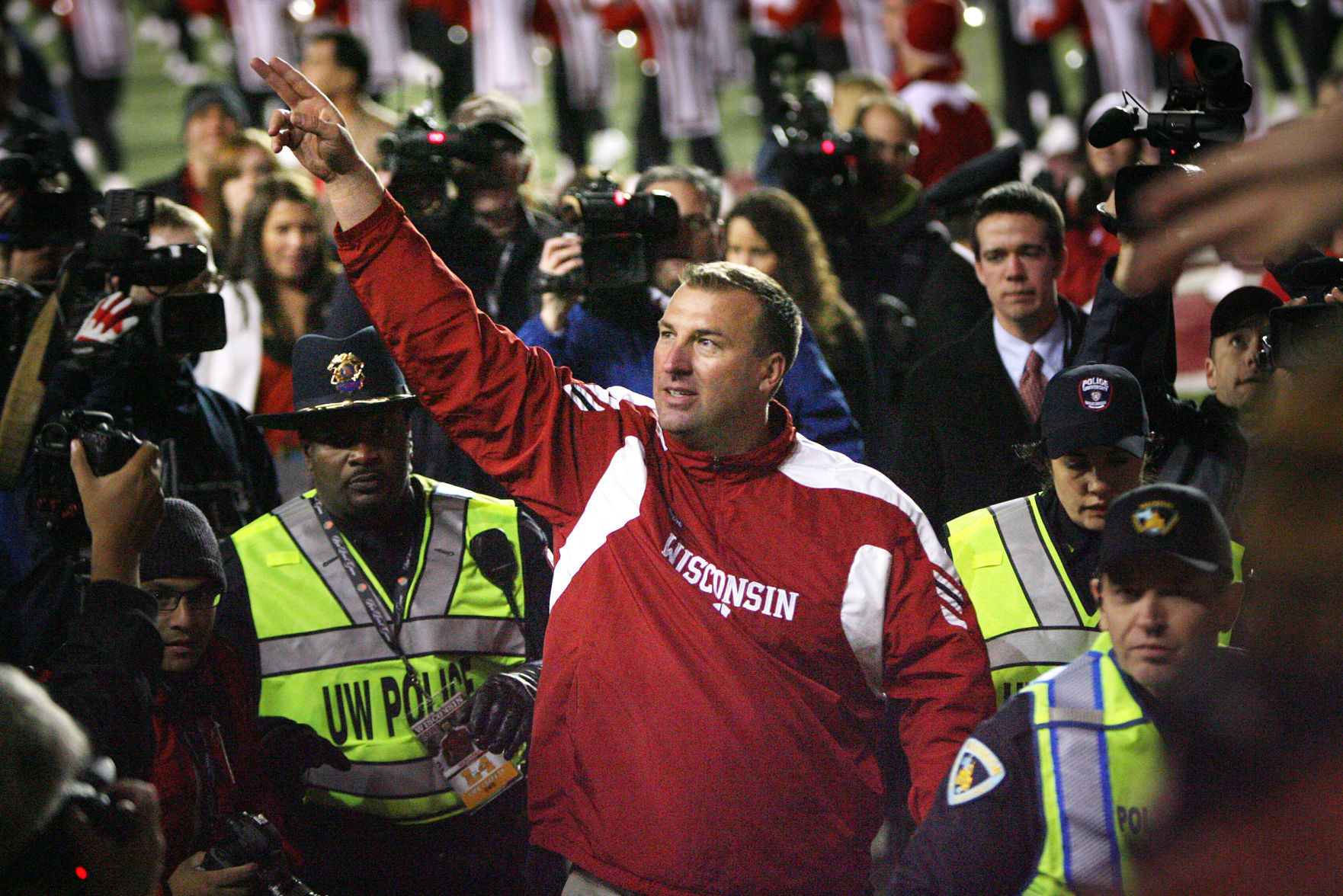 2011: 11–3 (6–2), Big Ten champion, Rose Bowl loser